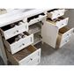 James Martin Vanities Brittany 60" Single Bathroom Vanity in Bright White with 3 cm Arctic Fall Solid Surface Top and Rectangular Sink, , large