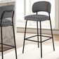 New Heritage Design Blythe Bar Stool in Black, , large