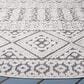 Safavieh Cabana CBN654A 6"7" Round Ivory and Grey Area Performance Rug, , large
