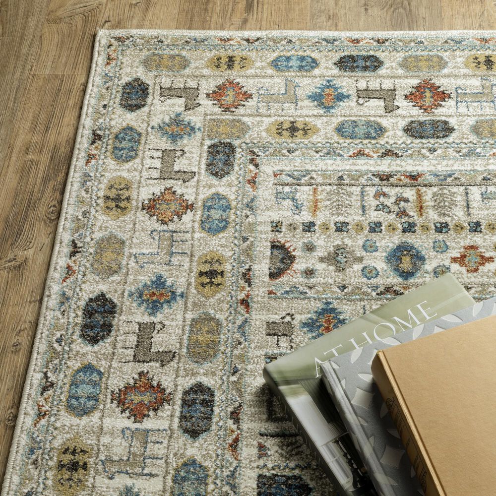 Oriental Weavers Venice 2&#39;3&quot; x 7&#39;6&quot; Ivory and Multicolor Runner, , large