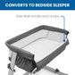 Delta Simmons Kids Dream Bedside Baby Bassinet in Grey Tweed, , large