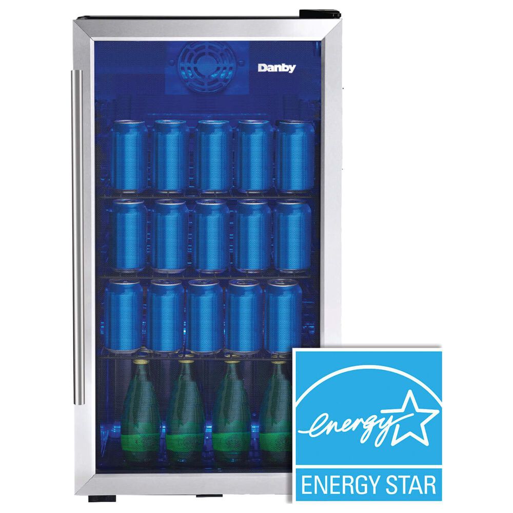 Danby 3.1 Cu. Ft. Beverage Center with Towel Bar Handle in Stainless Steel, , large