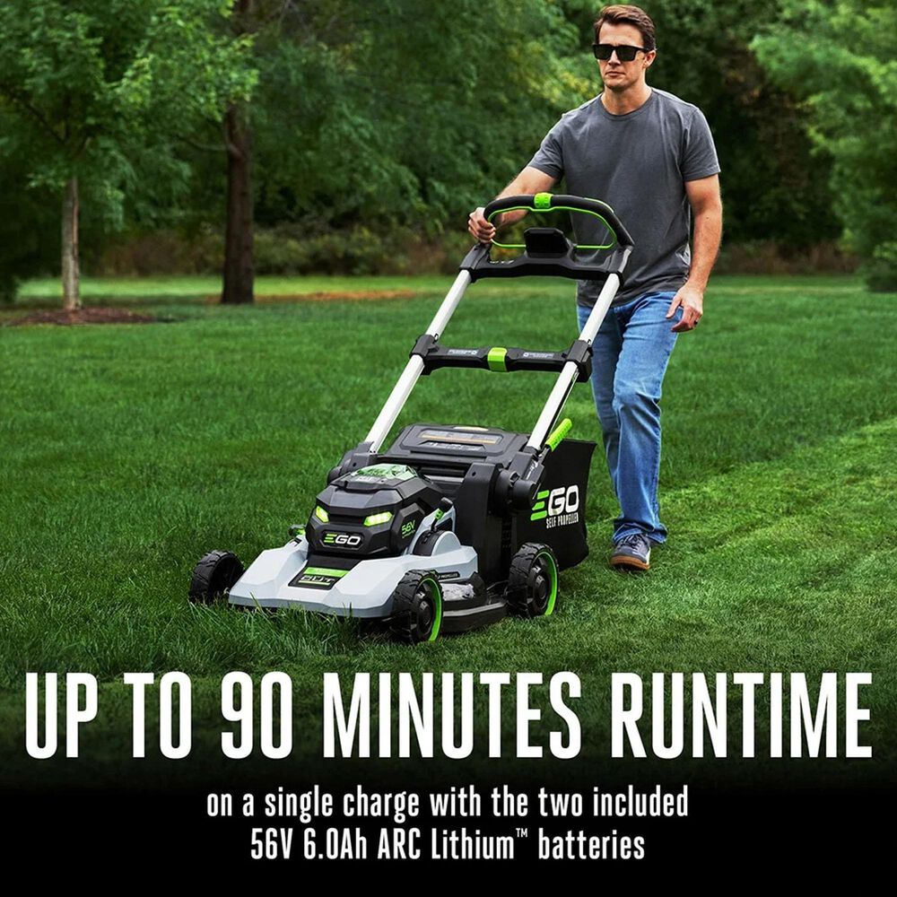 EGO POWER+ 22" Select Cut Battery-Powered Self-Propelled Mower with Two 6.0Ah Batteries and 560W Charger, , large