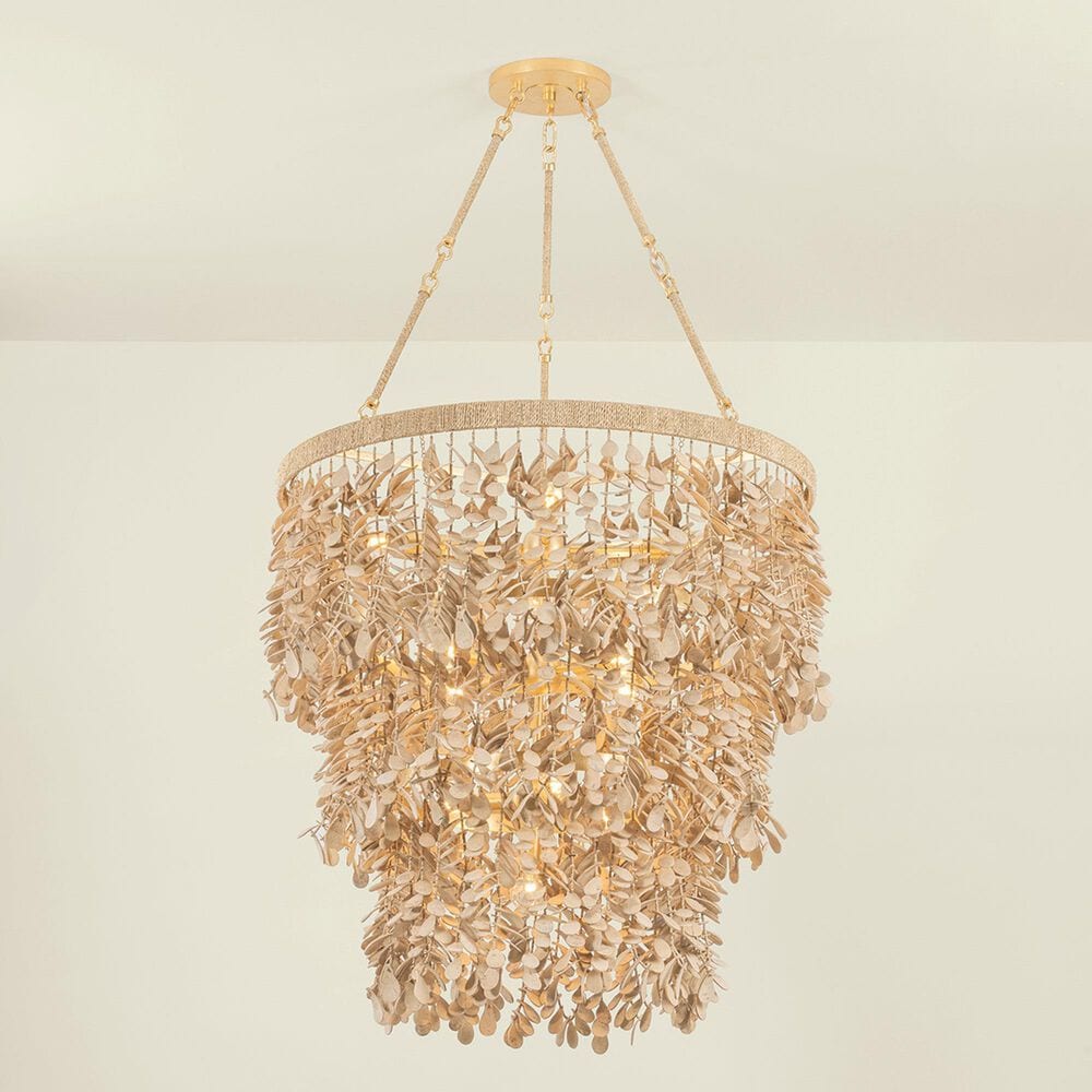 Corbett Lighting Naxos 12-Light Chandelier in Vintage Gold Leaf, , large