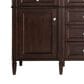 James Martin Vanities Brittany 60" Double Bathroom Vanity in Burnished Mahogany with 3 cm Parisien Bleu Quartz Top and Rectangular Sinks, , large