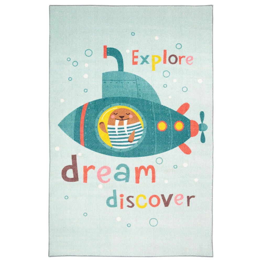 Karastan Prismatic 5" x 8" Multicolor Kids Area Rug, , large