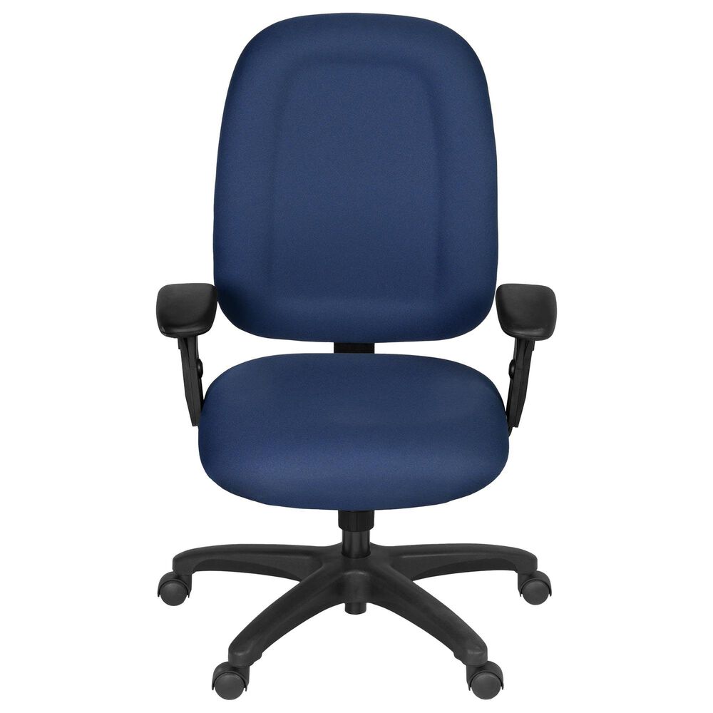 Regency Global Sourcing Comfort Series Multifunctional Swivel Computer Task Chair in Navy Blue, , large