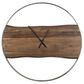 Ashley Panchali Wall Clock in Brown and Silver, , large