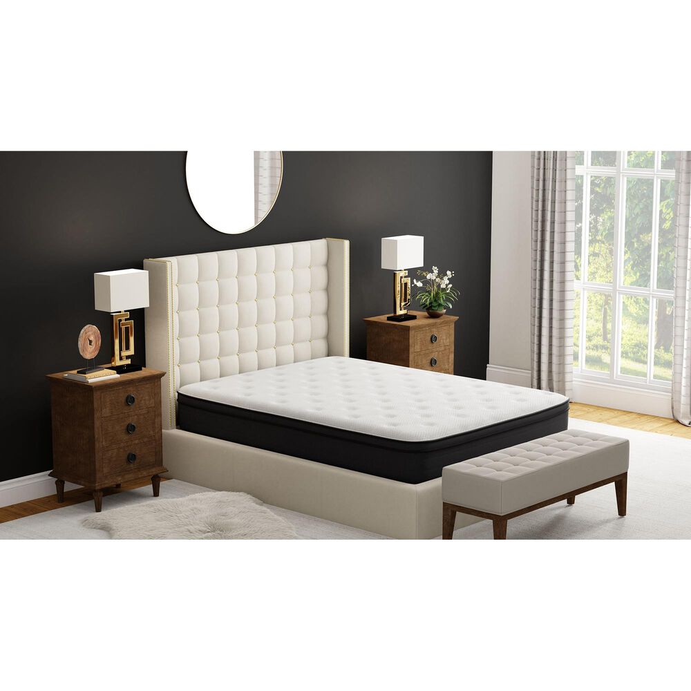 Hearth and Haven WinkBeds Medium Firm Euro Top Twin Mattress, , large