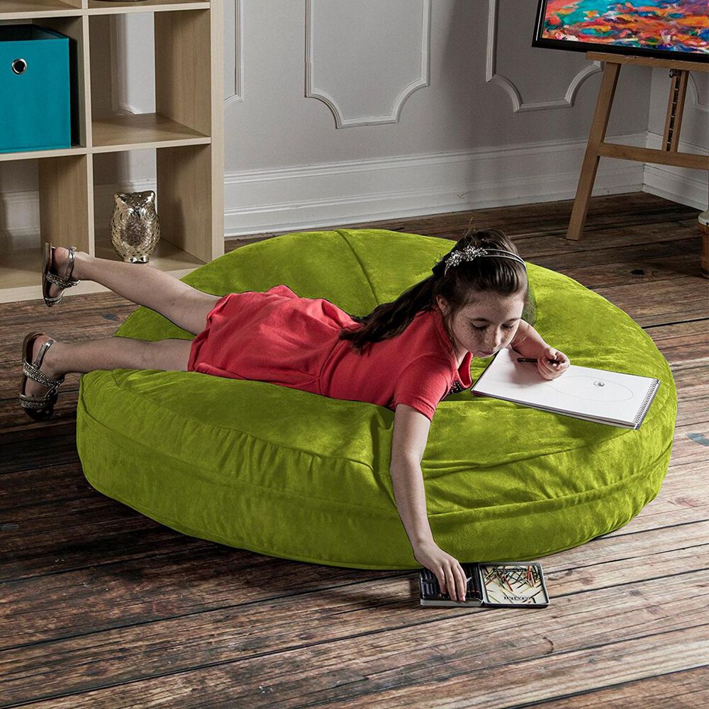 Jaxx 4&#39; Cocoon Kids Bean Bag in Lime, , large