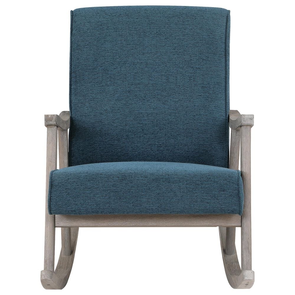 OSP Home Gainborough Rocker with Brushed Grey Frame in Azure, , large