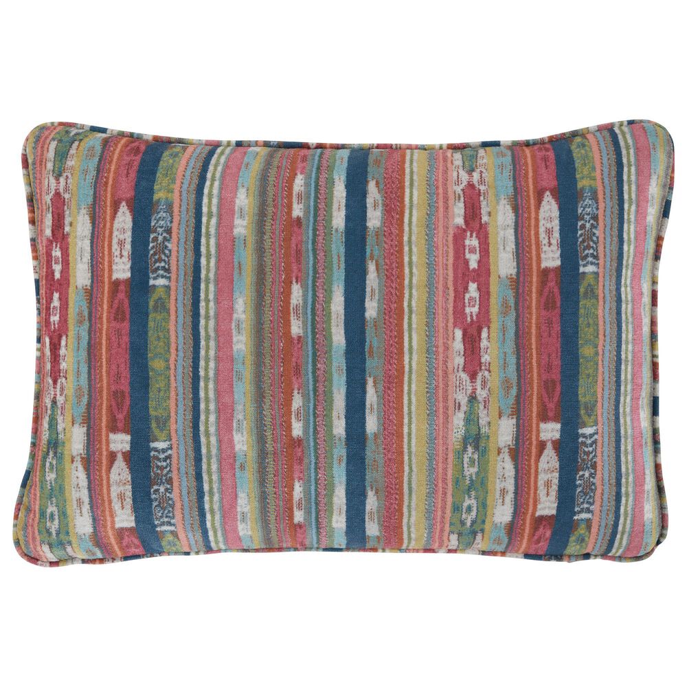 Ashley Orensburgh 16" x 23" Lumbar Throw Pillow in Blue and Red, , large