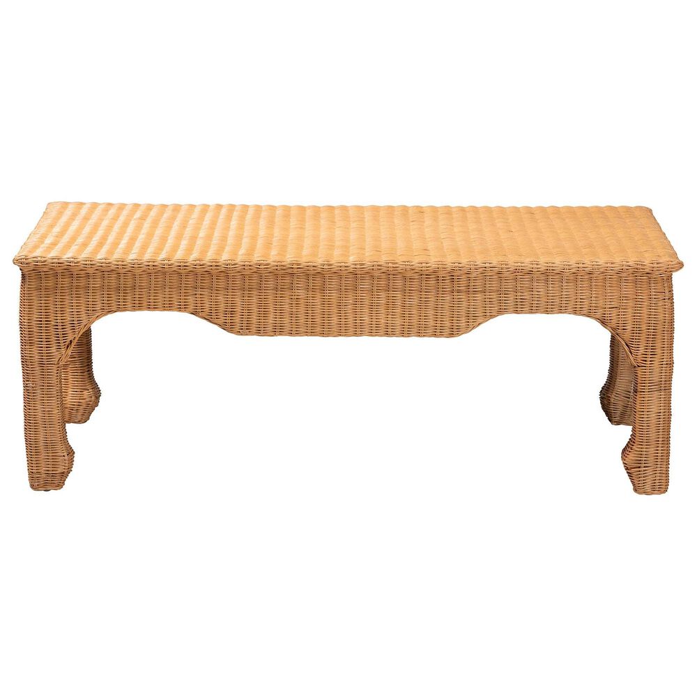 Baxton Studio Abena Coffee Table in Light Honey, , large
