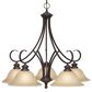 Golden Lighting Lancaster 5-Light Nook Chandelier in Rubbed Bronze, , large