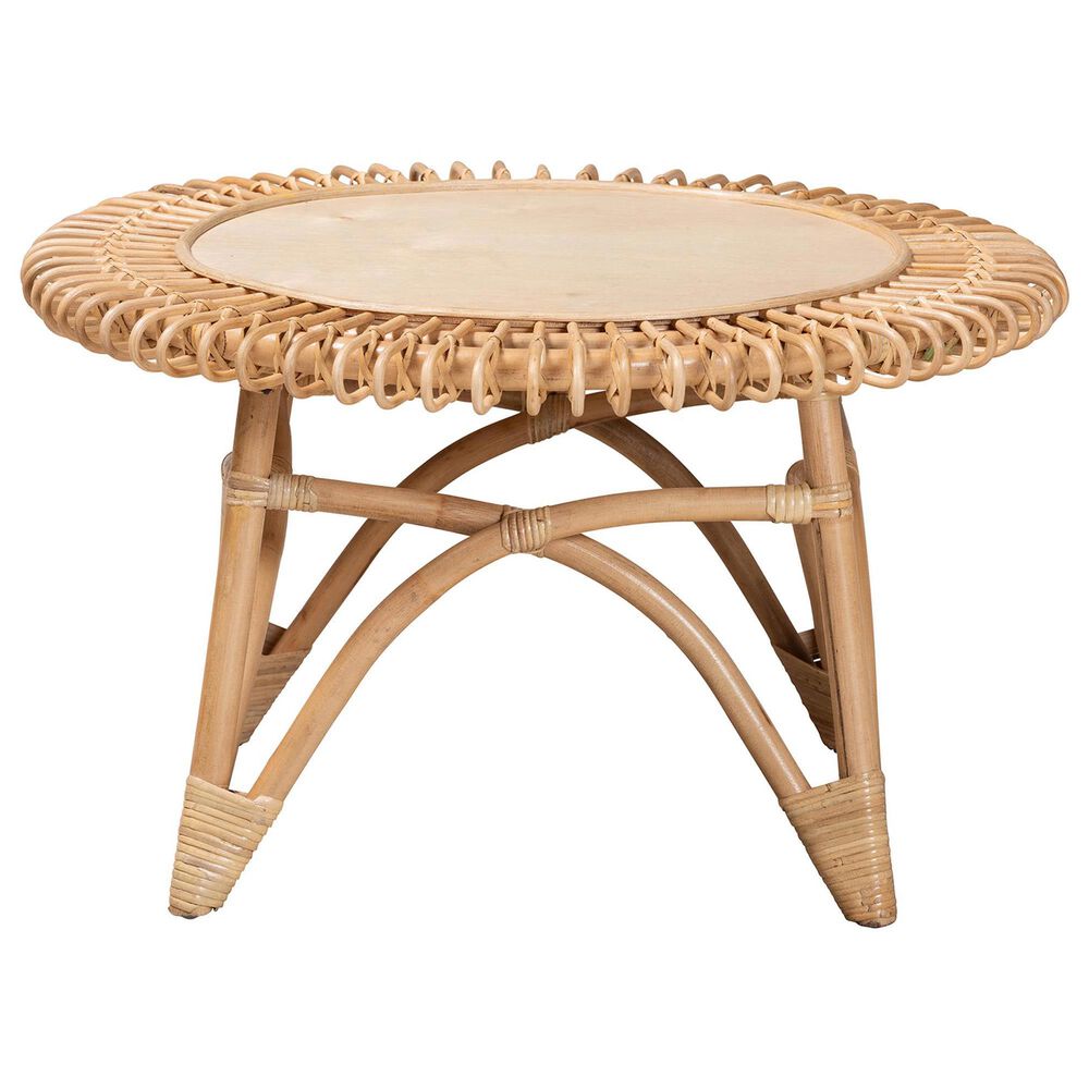 Baxton Studio Elani Coffee Table in Natural Brown and Light Brown, , large