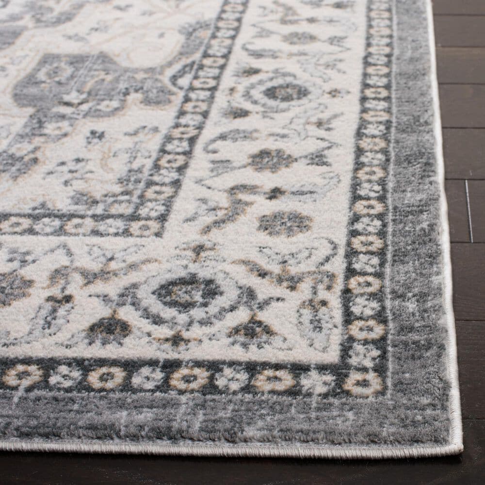 Safavieh Isabella ISA936F 5&#39;3&quot; x 7&#39;6&quot; Gray and Cream Area Rug, , large