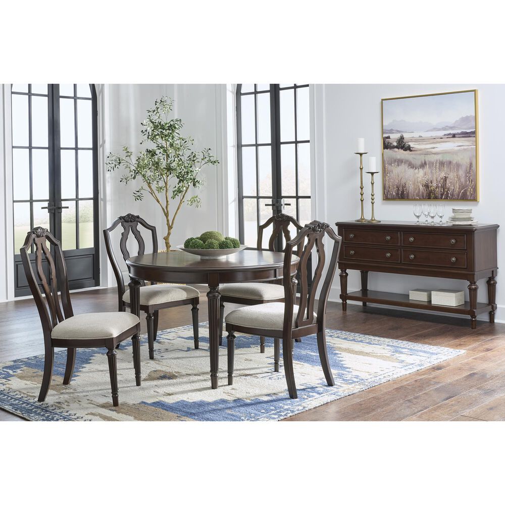 Ashley Lavinton Dining Chair Set of 2 in Tan and Brown, , large