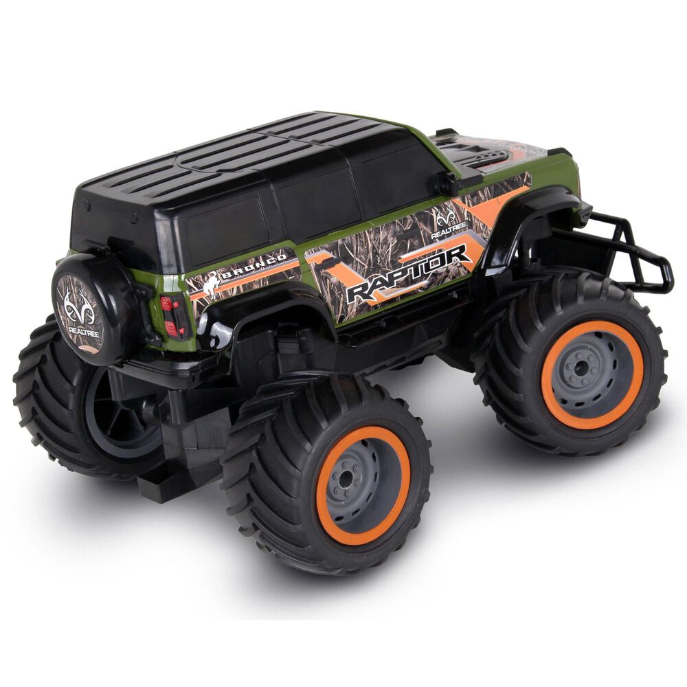 Mean Machines High Performance Radio Controlled Vehicle - Ford Raptor Bronco Monster Off Road Truck in Green and Orange, , large