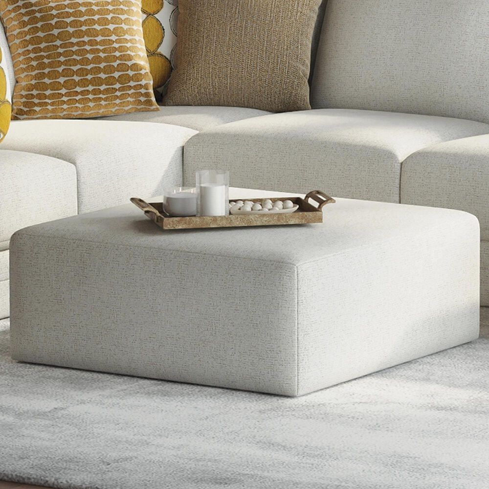 Hartsfield Tori 46" Square Cocktail Ottoman in Birch, , large