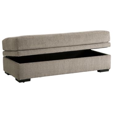 Northwestern Bri Storage Ottoman in Pewter, , large
