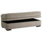 Northwestern Bri Storage Ottoman in Pewter, , large