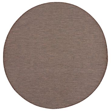 Nourison Positano 6" Round Natural Indoor/Outdoor Area Rug, , large