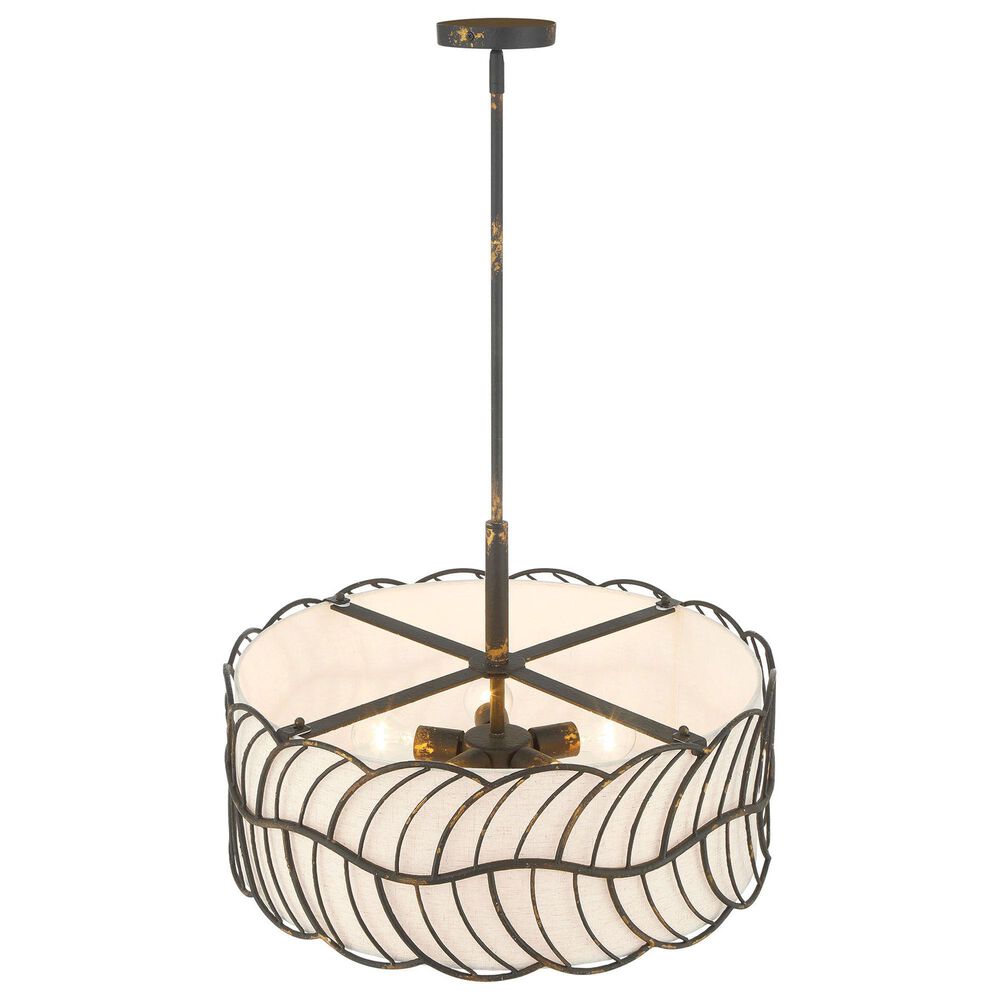 Golden Lighting Simbolo 5-Light Pendant in Antique Black, , large