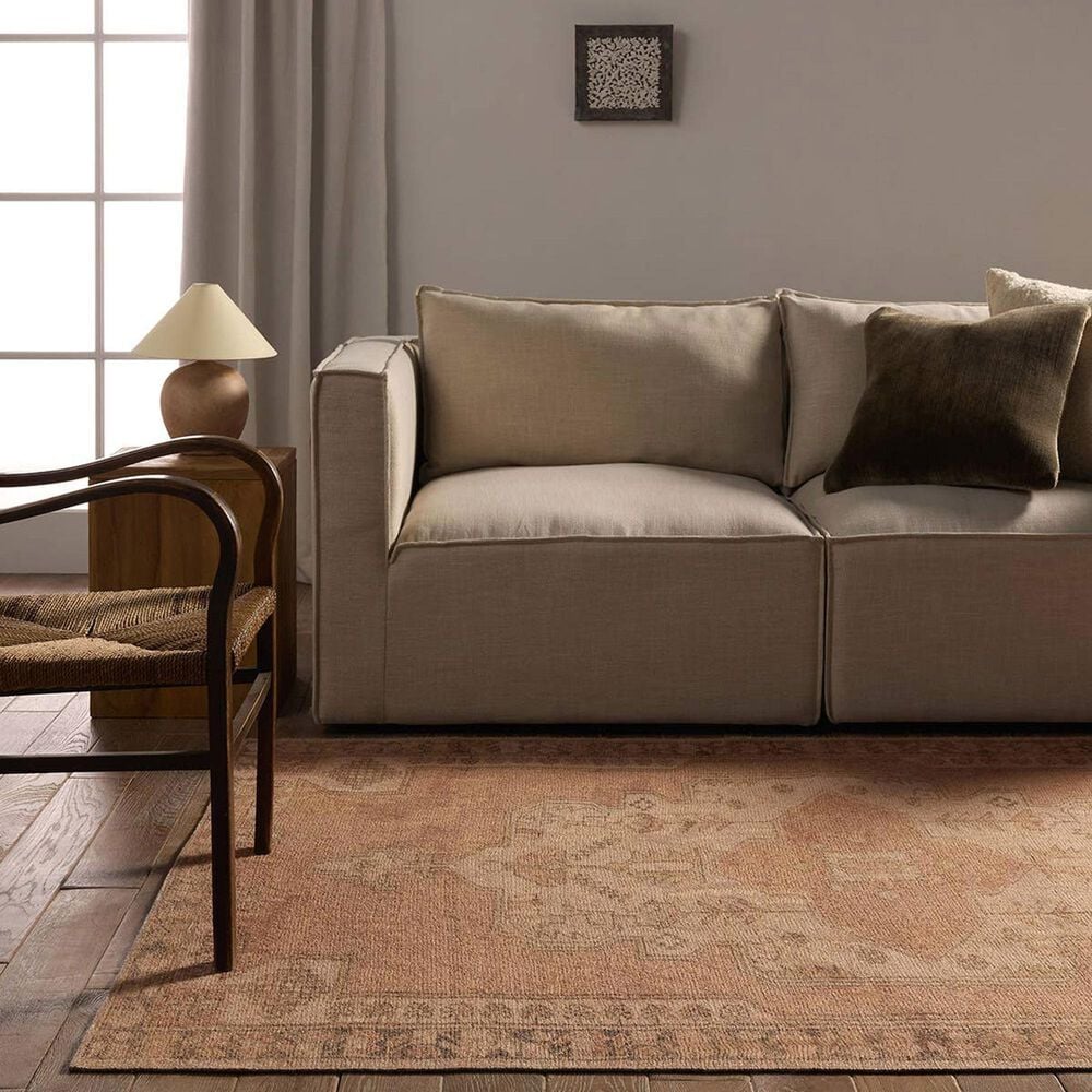 Jaipur Edage Nico 5&#39; x 8&#39; Maple Sugar, Shitake, Brush, Macchiato and Camel Area Rug, , large