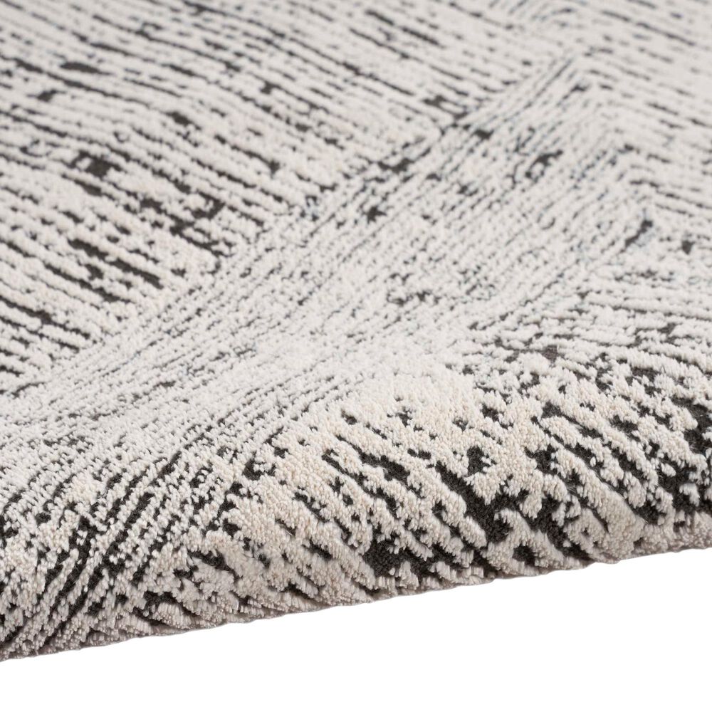 Nourison Irradiant 5&#39;3&quot; x 7&#39;3&quot; Cream and Black Area Rug, , large