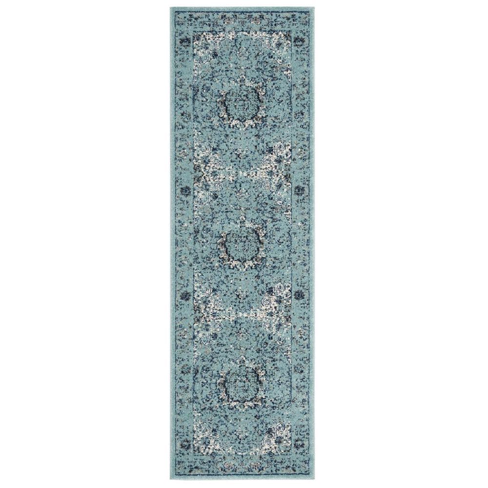 Safavieh Evoke EVK220E 2&#39;2&quot; x 13&#39; Light Blue Runner, , large