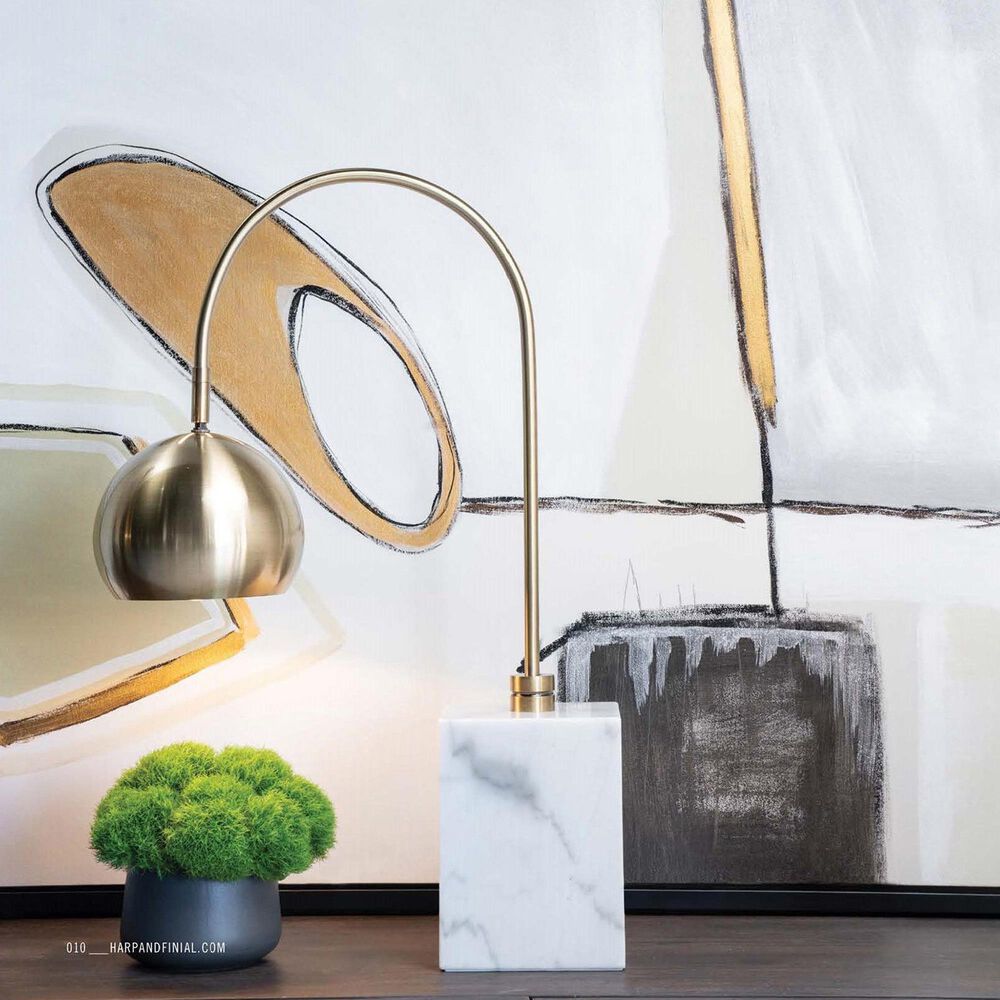 Flair Industries Woolsey Table Lamp in Antique Brass, , large