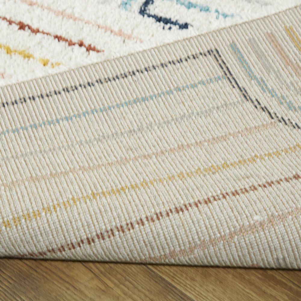 Balta Rugs Hailey 5&#39;3&quot; Round White Kids Area Rug, , large