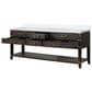 Lexora Home Norwalk 84" Double Bathroom Vanity in Brown Oak with White Cultured Marble Top and Rectangle Sink, , large