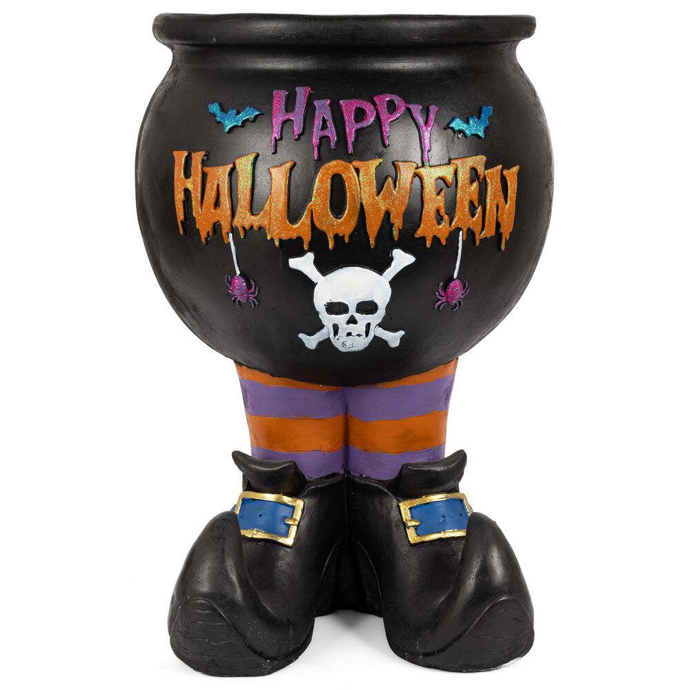 The Gerson Company Magnesium Halloween Cauldron in Black, , large