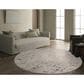 Jaipur Cirque Cian Light Gray and Dove 7"10" Round Area Rug, , large