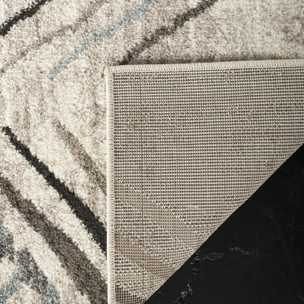 Safavieh Amsterdam AMS112A 3&#39; x 5&#39; Cream and Charcoal Area Rug, , large