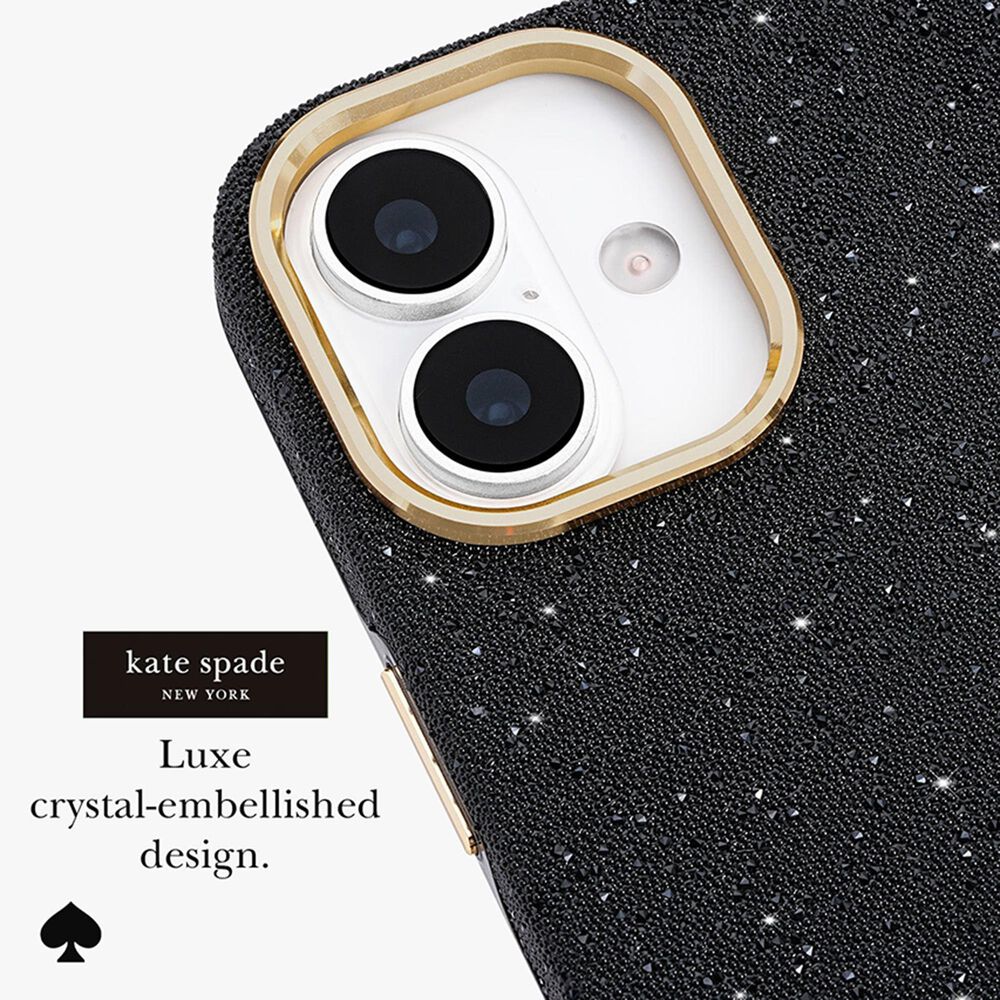Kate Spade Crystal Pave MagSafe Case for Apple iPhone 17 in Nightfall, , large