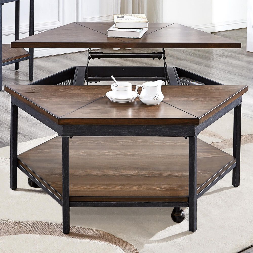 Steve Silver Ulla Lift-Top Coffee Table in Mocha, , large