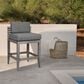 Armen Living Vivid Patio Counter Height Bar Stool in Light Gray, , large