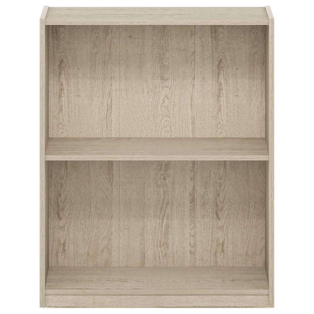 HOMLUX 2-Tier Open Shelf Bookcase in Metropolitan Pine, , large