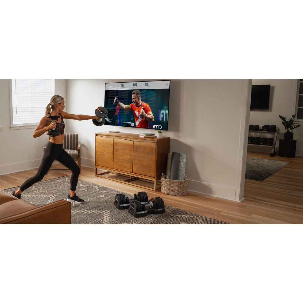 NordicTrack 55 Lb. Select-A-Weight Dumbbells in Black, , large