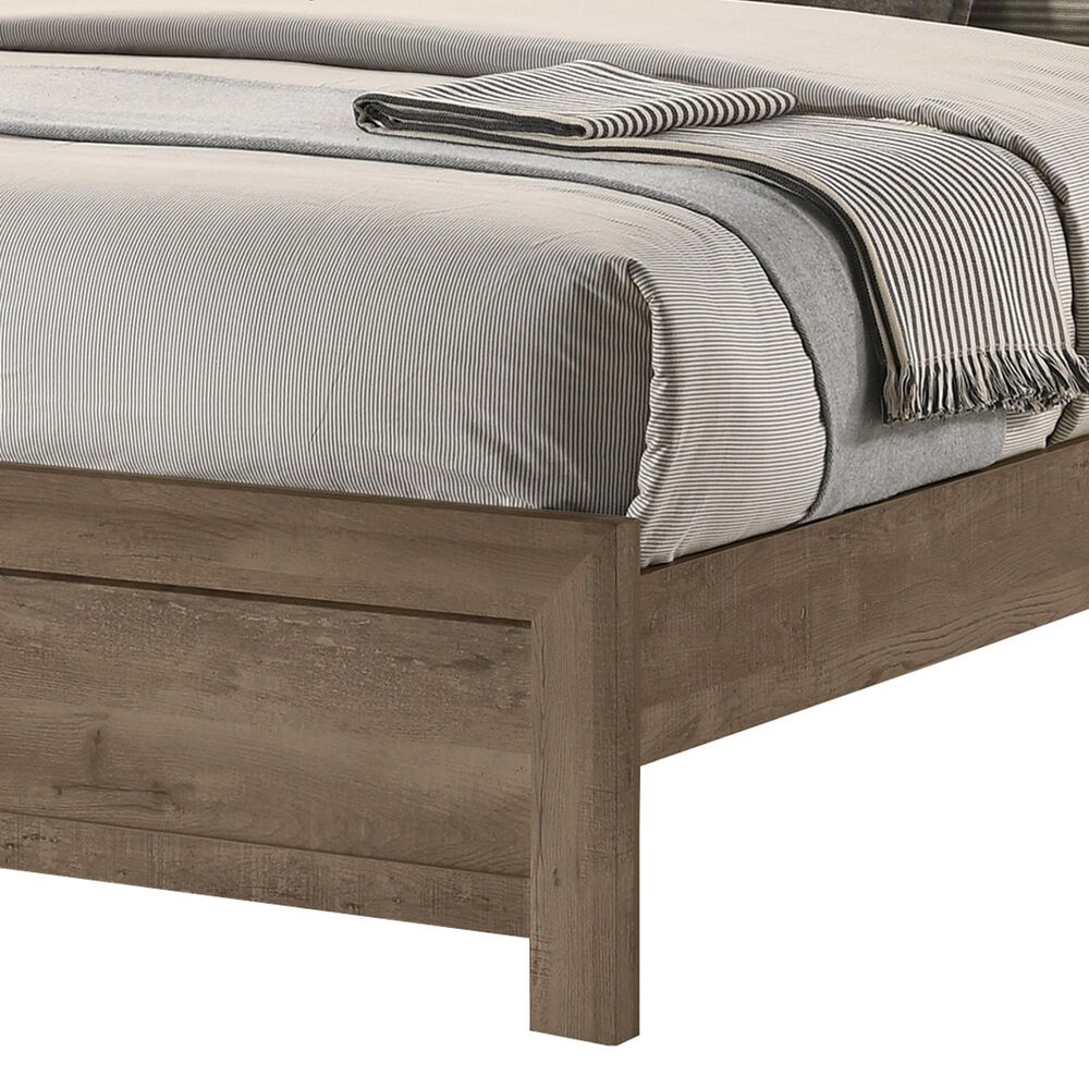 Crown Mark Valor Full Panel Bed in Light Brown, , large
