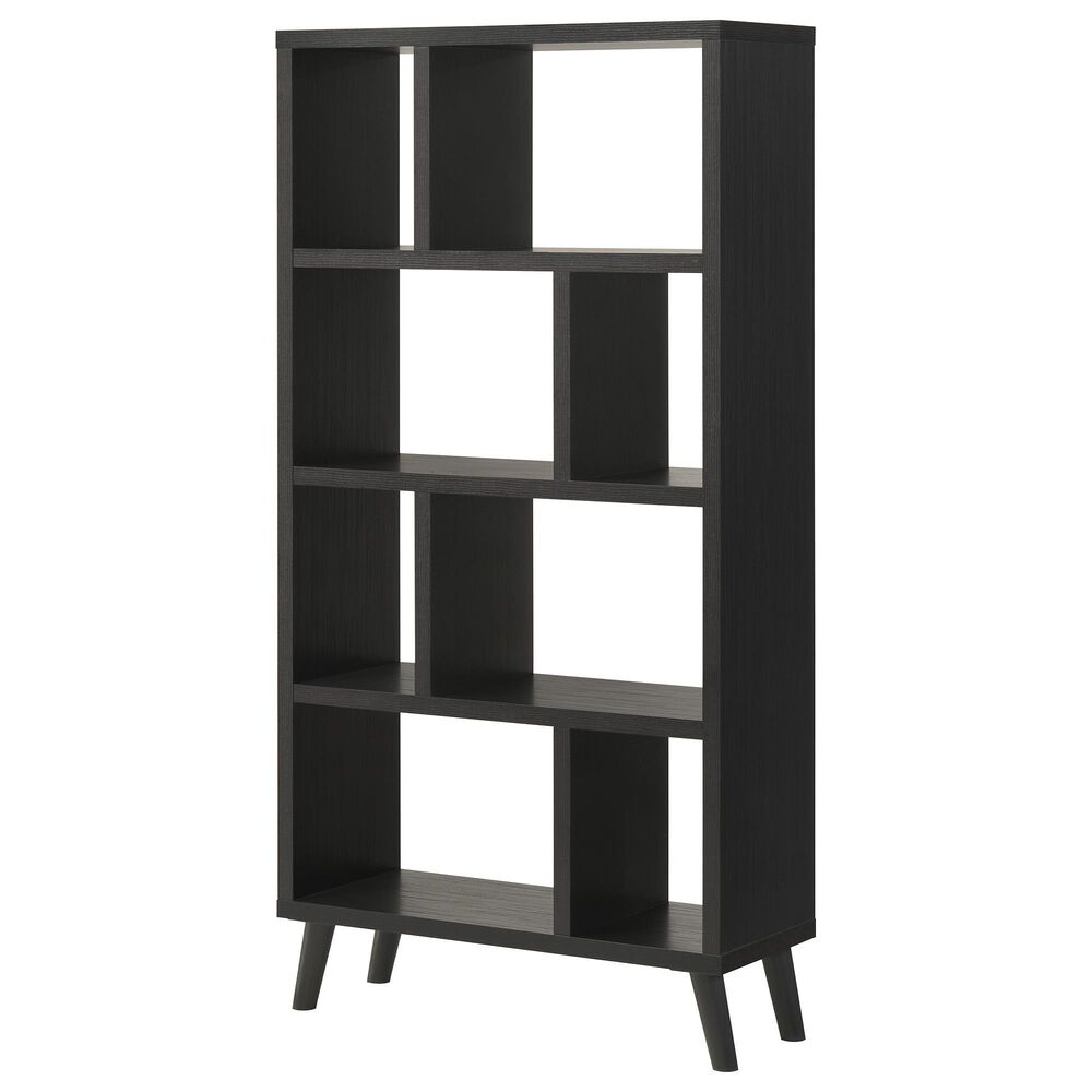 Everly Living Sloane Bookcase in Dark Gray, , large