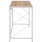 Valor Living Ravel Tool-Less Folding Desk in River Oak and White, , large