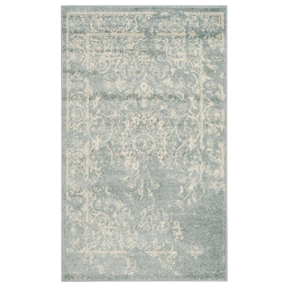 Safavieh Adirondack ADR101T-4 4" x 6" Slate/Ivory Area Rug, , large