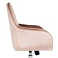 Impressions Vanity Kelly Swivel Vanity Chair with Pink Cushion in Matte Silver, , large