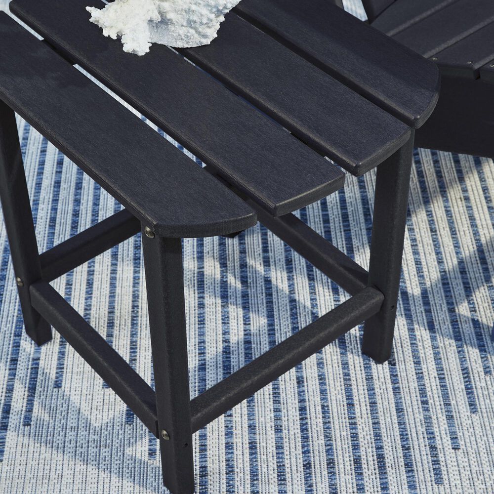 Ashley Sundown Treasure Patio Rectangular End Table in Black, , large
