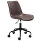 Zuo Modern Byron Office Chair in Brown and Black, , large