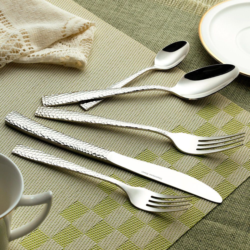 Gifts Plus 20-Piece Erchie Flatware Set in Stainless Steel, , large
