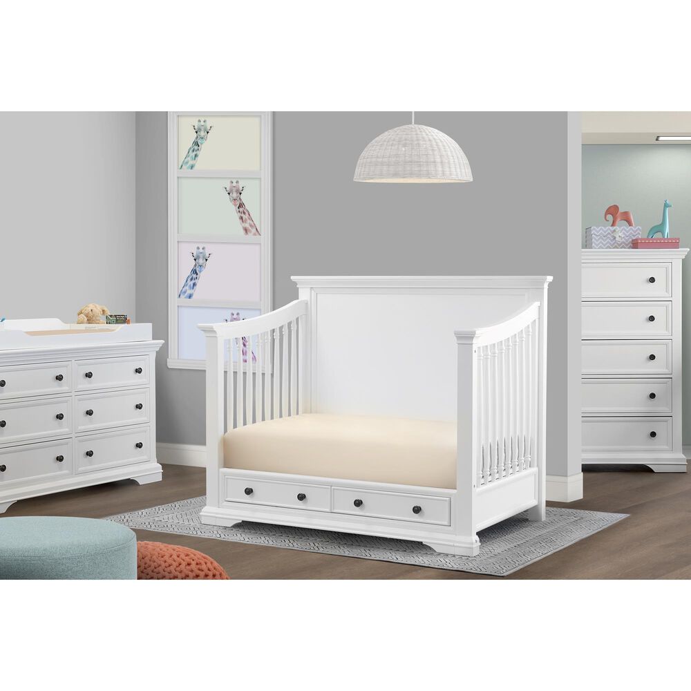 Sorelle 4 in 1 Storage Crib w/Toddler Rail, , large